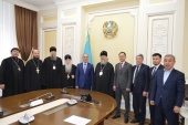 Состоялась встреча главы Казахстанского митрополичьего округа с акимом Западно-Казахстанской области