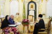 Встреча Святейшего Патриарха Кирилла с председателем Совета Фонда по сохранению и развитию Соловецкого архипелага
