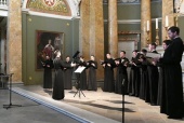 Хор подворья Александро-Свирского мужского монастыря исполнил хоровой цикл «Страстная седмица» М. Штейнберга в Санкт-Петербурге