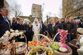 В Великую Субботу Святейший Патриарх Кирилл совершил традиционный объезд московских храмов