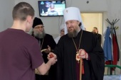 В праздник Пасхи митрополит Екатеринодарский Григорий посетил военный госпиталь Краснодара