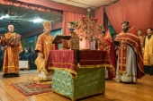 Патриарший экзарх всея Беларуси совершил миссионерскую Литургию в храме в честь святого праведного Иоанна Кронштадтского на территории исправительной колонии