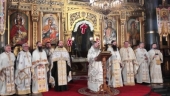 Настоятель Русского подворья принял участие в Пасхальной вечерне в митрополичьем кафедральном соборе Софии