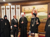 Ο πρωτοσύγκελος του Πατριαρχείου Μόσχας συναντήθηκε με τον Πατριάρχη της Κοπτικής Εκκλησίας