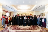 Состоялась пасхальная встреча главы Казахстанского митрополичьего округа с преподавателями и студентами Алма-Атинской духовной семинарии