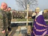 Епископ Арсеньевский Гурий совершил закладку Георгиевского храма на территории войсковой части в Приморском крае