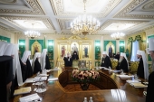 His Holiness Patriarch Kirill presides over Holy Synod meeting