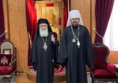 The Primate of the Orthodox Church of Jerusalem meets with Metropolitan Nestor of Chersonese and Western Europe