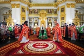 Предстоятель Руської Православної Церкви відправив Літургію в Казанському соборі м. Казані