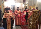 Епископ Истринский Серафим возглавил престольный праздник на подворье Православной Церкви Чешских земель и Словакии в Москве