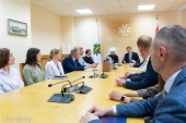 Патриарший экзарх всея Беларуси встретился с сотрудниками Национального центра интеллектуальной собственности