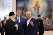 Відвідання Святішим Патріархом Кирилом виставки художника В.І. Нестеренка «Ми – руські, з нами Бог!»