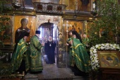 Патриаршее служение в канун праздника Святой Троицы в Троице-Сергиевой лавре