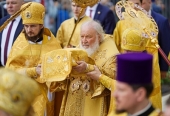 Святейший Патриарх Кирилл совершил освящение Благовещенского храма в Тюмени