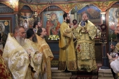 Представитель Русской Православной Церкви принял участие в первой Литургии епископа Велбуждского Исаака