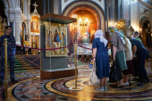 Пребывание иконы Святой Троицы преподобного Андрея Рублева в Храме Христа Спасителя