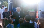 Председатель Синодального отдела по благотворительности посетил с гуманитарной миссией Мариуполь, Херсонскую и Запорожскую области