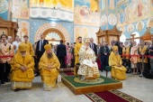 Предстоятель Русской Церкви освятил храм равноапостольных Константина и Елены в Калининграде