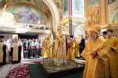 Святейший Патриарх Кирилл совершил вечернее богослужение в кафедральном соборе Христа Спасителя г. Калининграда