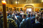Патріарше служіння у день свята Казанської ікони Божої Матері в Казанському соборі на Червоній площі у Москві