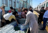 Джанкойська єпархія організувала роздачу продуктів і води у селищі Вільне. Інформаційне зведення про допомогу біженцям (від 26 липня 2023 року)