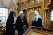 Святейший Патриарх Кирилл посетил возрожденный собор Николаевского женского монастыря г. Арзамаса