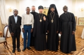 Патриарший экзарх всея Беларуси встретился со студентами Санкт-Петербургской духовной академии из стран Африки