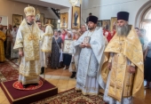 В Неделю 11-ю по Пятидесятнице Патриарший экзарх всея Беларуси совершил Литургию в Никольском храме города Березино