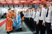 Патриарший экзарх совершил молебное пение великомученику Георгию Победоносцу в Академии Министерства внутренних дел Республики Беларусь