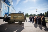 Симбирская епархия передала санитарный автомобиль батальону «Ульяновск»