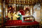 В день памяти святителя Петра Московского Предстоятель Русской Церкви совершил Литургию в Успенском соборе Московского Кремля