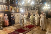 Иерархи Иерусалимской и Русской Церквей совершили богослужение у гробницы Божией Матери в Гефсимании