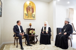 Святейший Патриарх Кирилл встретился с губернатором Краснодарского края и главой Кубанской митрополии