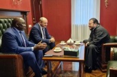 Patriarchal Exarch of Africa meets with Ambassador of South Sudan to Russia