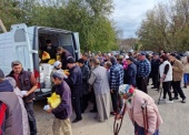 Крымская митрополия доставила продукты и бытовую химию в Херсонскую область. Информационная сводка о помощи беженцам (от 12 октября 2023 года)