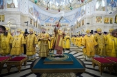 Святейший Патриарх Кирилл совершил освящение Троицкого храма в подмосковной Коломне