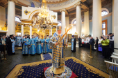 Патриаршее служение в храме иконы Божией Матери «Всех скорбящих Радость» на Большой Ордынке в Москве
