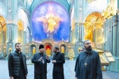 Delegation of the Serbian Orthodox Church visits Patriarchal Cathedral of the Resurrection of Christ in Patriot Park near Moscow