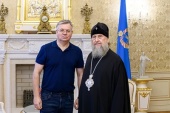 Состоялась встреча митрополита Астанайского Александра с новоназначенным генеральным консулом России в Казахстане