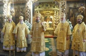 В Донском ставропигиальном монастыре молитвенно почтили память святителя Тихона, Патриарха Московского и всея России