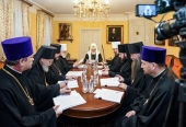 Святейший Патриарх Кирилл провел очередное заседание Архиерейского совета Московской митрополии