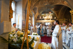 Заупокойное богослужение в Богоявленском кафедральном соборе в 15-ю годовщину со дня кончины Святейшего Патриарха Алексия II