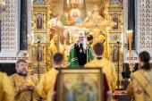 В день памяти святителя Николая Чудотворца Предстоятель Русской Церкви совершил Литургию в Храме Христа Спасителя