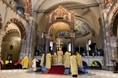 Митрополит Корсунский Нестор совершил Литургию в миланской базилике святителя Амвросия Медиоланского