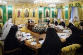Святейший Патриарх Кирилл возглавил последнее в 2023 году заседание Священного Синода