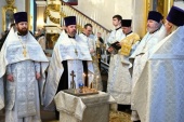 Пам'ять протоієрея Миколая Гундяєва вшанували у Спасо-Преображенському соборі Санкт-Петербурга