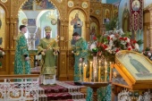 Епископ Кронштадтский Вениамин возглавил престольный праздник Иоанновского ставропигиального монастыря в Санкт-Петербурге