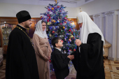Встреча Святейшего Патриарха Кирилла с 11-летним Лукой Стукалиным