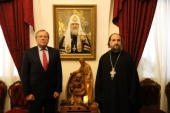 Head of Russian Ecclesiastical Mission in Israel meets with Russian Ambassador