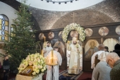 Патриарший экзарх Западной Европы возглавил престольный праздник Серафимовского храма во французском Монжероне